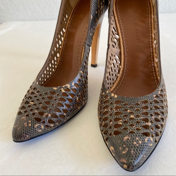 proenza schouler brown laser cut pumps - Picture 4 of 10